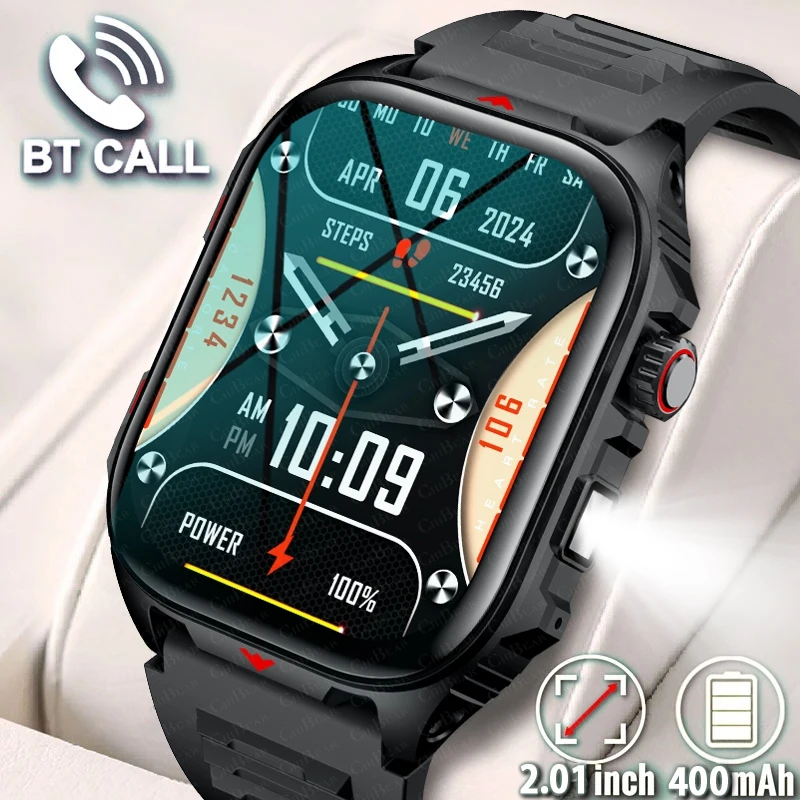 

2025 New Outdoor Rugged Sports Men's Smartwatch IP68 Waterproof Watch 400 mAh Battery Smart Watch For Xiaomi