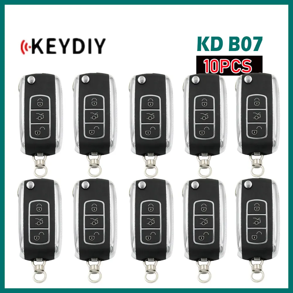 

10pcs KEYDIY KD B07 Universal Remote Key for Bentley Style 3 Buttons Remote Car Key for KD900/KDMINI/KD-X2 Key Programmer