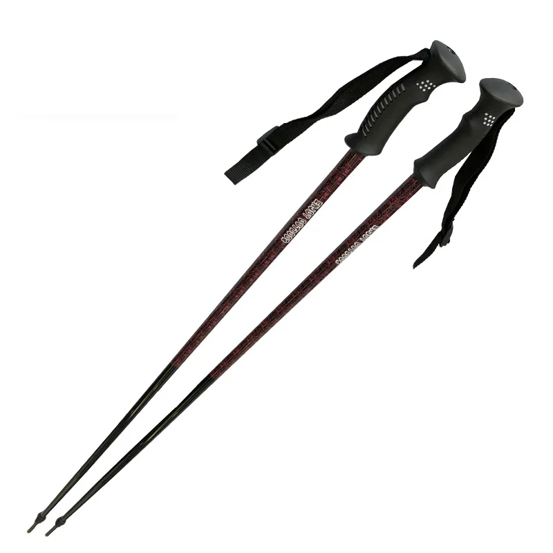 

Customized New Design Cross Country High Quality Wholesale Carbon Tungsten Tip Cork Handle Snow Ski Poles Trekking Poles