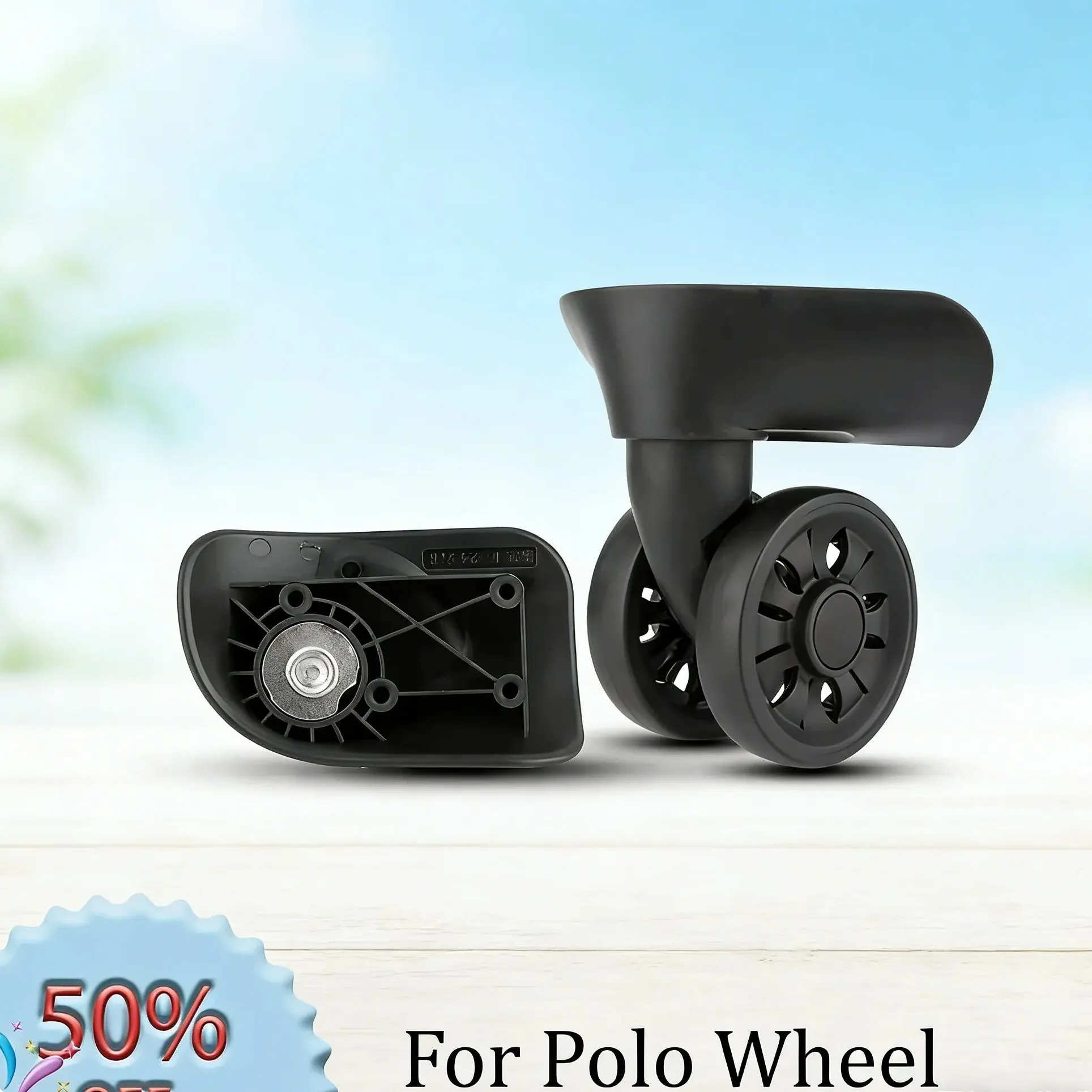 

For L-P Ultra-Quiet Shock-Absorbing Luggage Wheels Universal Silent Swivel Wheels 360-Degree Rotating Wheels Smooth Trave