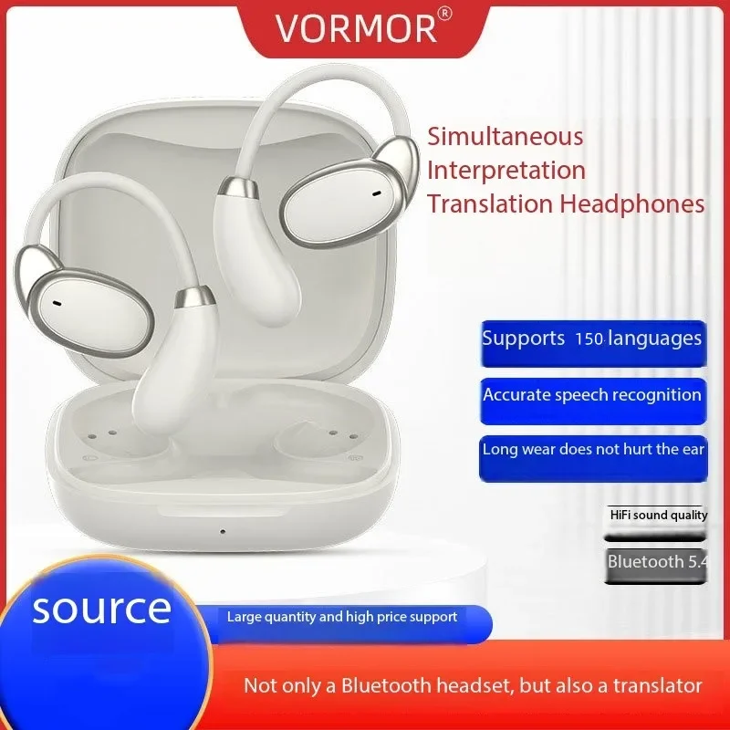 AI Voice 150 Languages Translation TWS Headphones Real Time Translate Portable In Ear Touch Multiple Languages Earphone