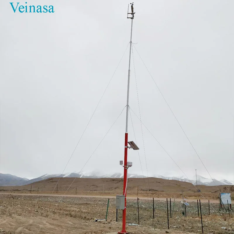 In stock 2026 New Border Sand Dust Raising Desert Environment Monitoring Meteorological Station YAWS207 Solar Powered GPRS Trans