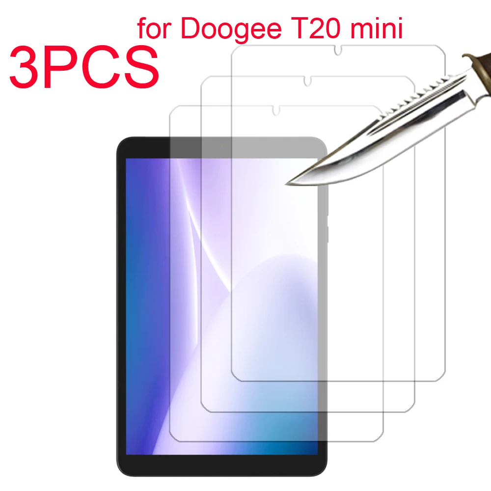 

3PCS for Doogee T20 mini/T20 mini kids/T20 mini pro 8.4'' Tempered Glass screen protector protective tablet film HD Antiscratch