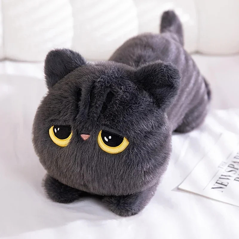 50 センチメートルかわいい黒猫ぬいぐるみ人形かわいいビッグかわいい枕クッションイン黒猫ぬいぐるみ人形少年少女のための Brithday ギフト