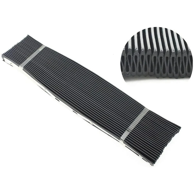 F92C Useful Milling Machine Part Foldable Accordion Dust Protective Cover Black