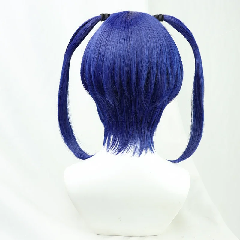 Ein Ain Cosplay Pruik Anime Tenkuu Shinpan Hoogbouw Invasie Blauw Synthetisch Haar Halloween Kostuum Carnaval Pruiken