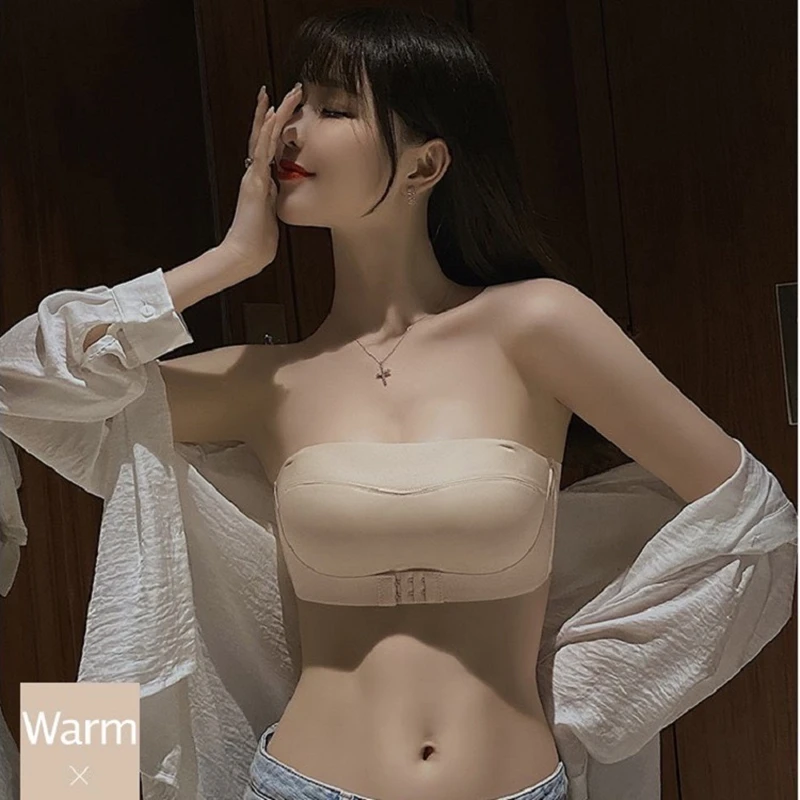 Сексуальное нижнее белье без бретелек для женщин, нескользящее, пуш-ап, маленькая нагрудная часть, топ без бретелек, летняя красивая спина, свадебный невидимый бюстгальтер