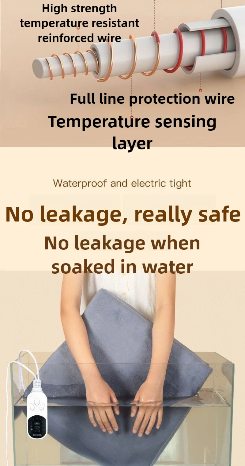 Электрическая грелка, зимняя теплая одеяла для кровати, офиса, дома, грелка для рук, простыня, обогреватель для кемпинга, 220 В, моющийся, 1,5*0,5 м для дома