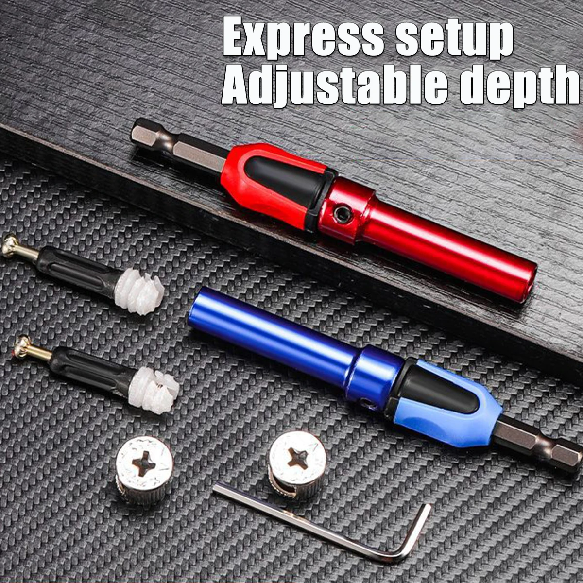 

Multifunction Powerful Safety 3 in 1 Socket Set Quick Secure Screw Installation Sleeve Woodworking Tools with Imported Steel Bit