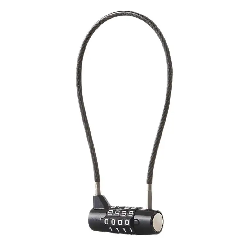 

652F Easyly to Install Zincs Alloys Flexible Cable Combination Lock for Quick Setups