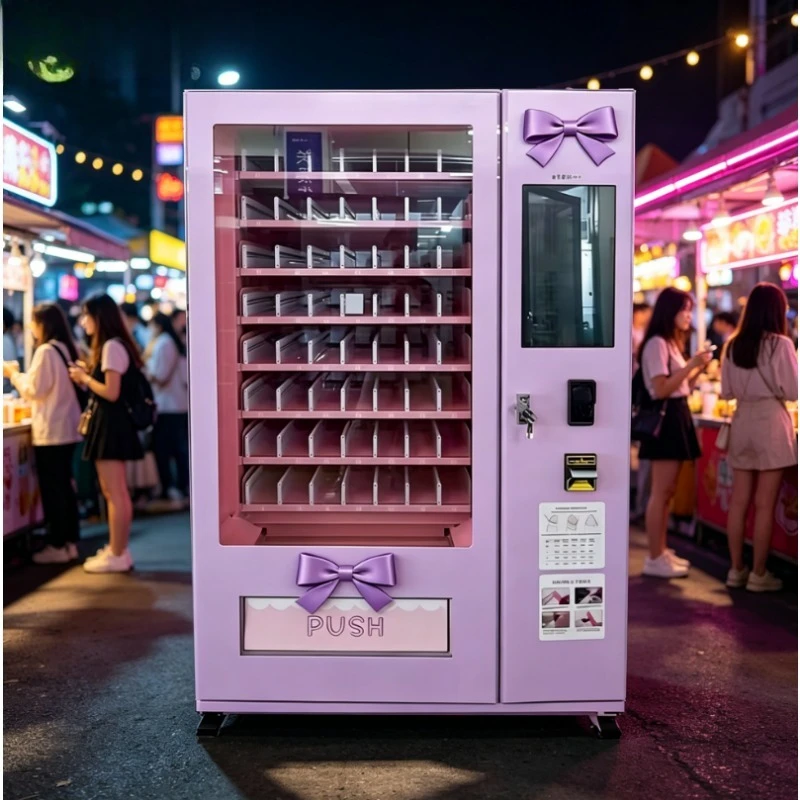 Customized Durable Powder‑Coated Steel Beauty Vending Machine Self‑service Dispenser for Outdoor Retail Cosmetic Samples