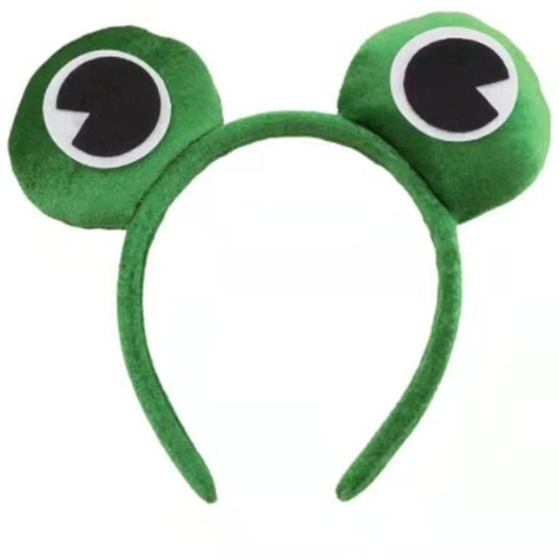 Fascia verde Alien Cosplay Costume Anime Monster Hairbands fascia elastica peluche accessori per capelli bellezza cura della pelle