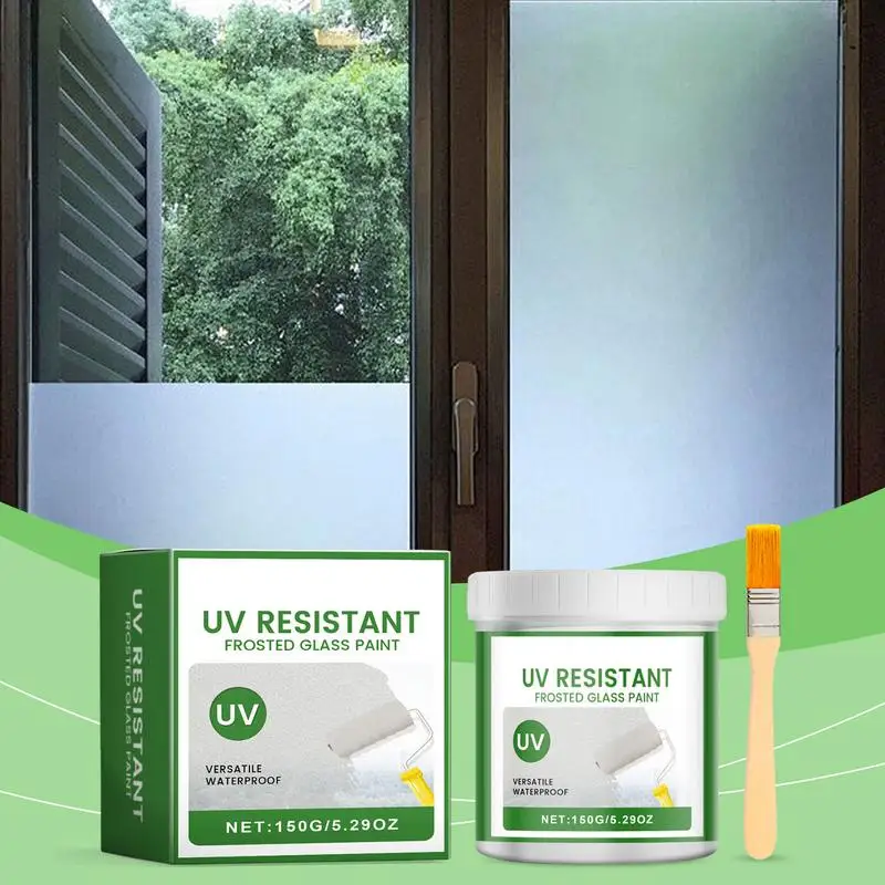 Frosted Glass Paint UV Resistant Window Privacy Paint 5.29 Ounces Frosted Glass Paint Waterproof Frosted Glass Spray