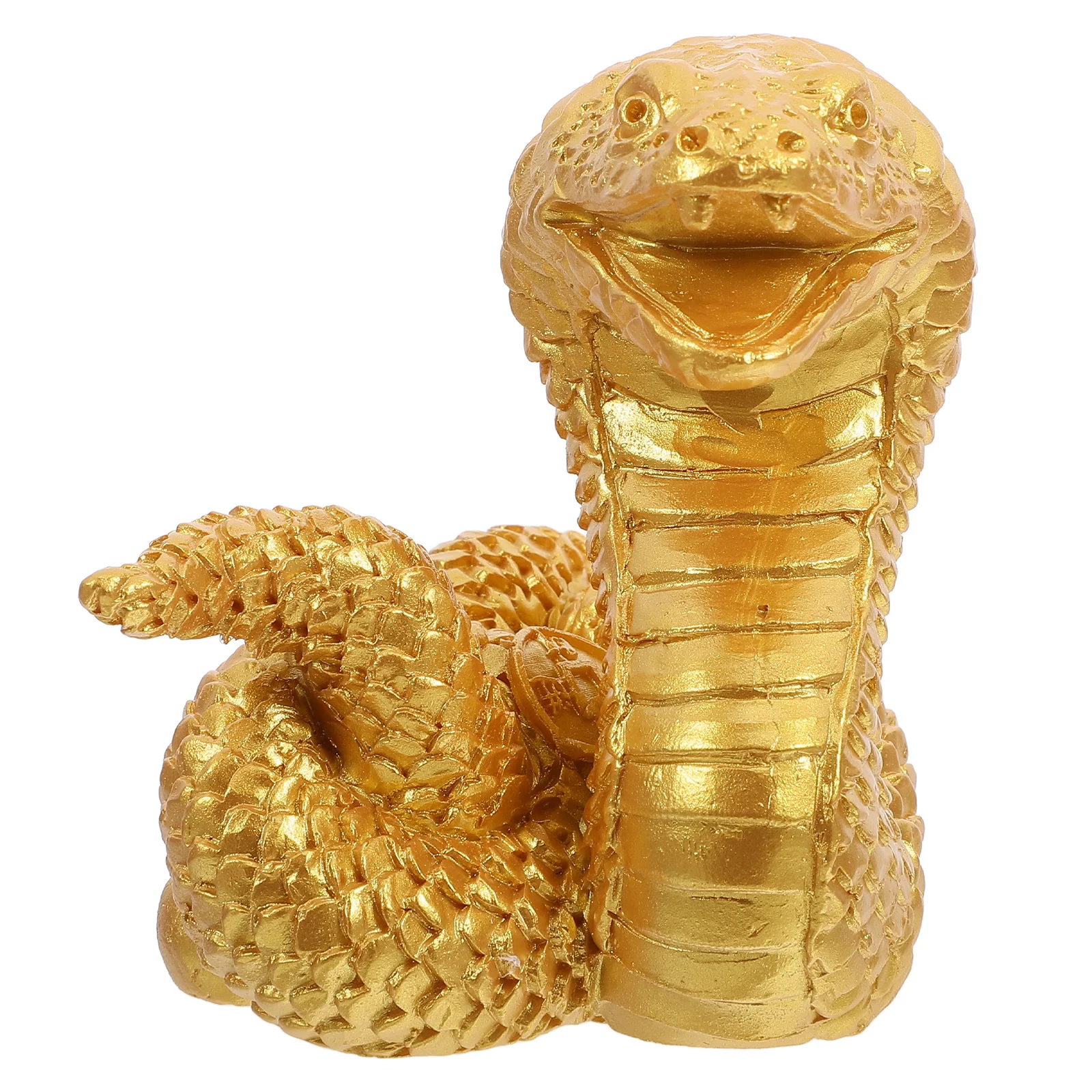 

Resin Snake Zodiac Statue Lifelike Garden Yard Balcony Decor Resin Crafts Decoration Snake Sculpture Animal Decoration