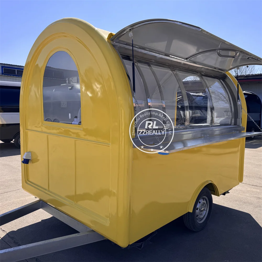 Outdoor Food Kiosk Mobile Food Truck Snack Pizza Truck Coffee Cart Concession Catering Trailer - Image 4