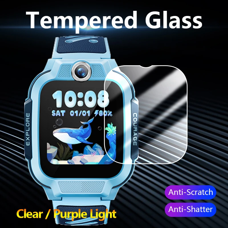 Für Imoo Xiaotiancai Watch Phone Smartwatch Z3 Z2 D5 U5 N5 Q3 Klarer / Anti-Violett-Licht 9H Gehärteter Glasfilm Displayschutz