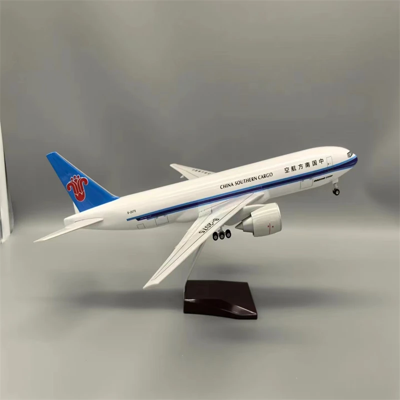 47cm Scale 1:150 with wheels Resin Material Aircraft Model Aviation Model China Southern Airlines Freighter B777-200 Cargo Plane