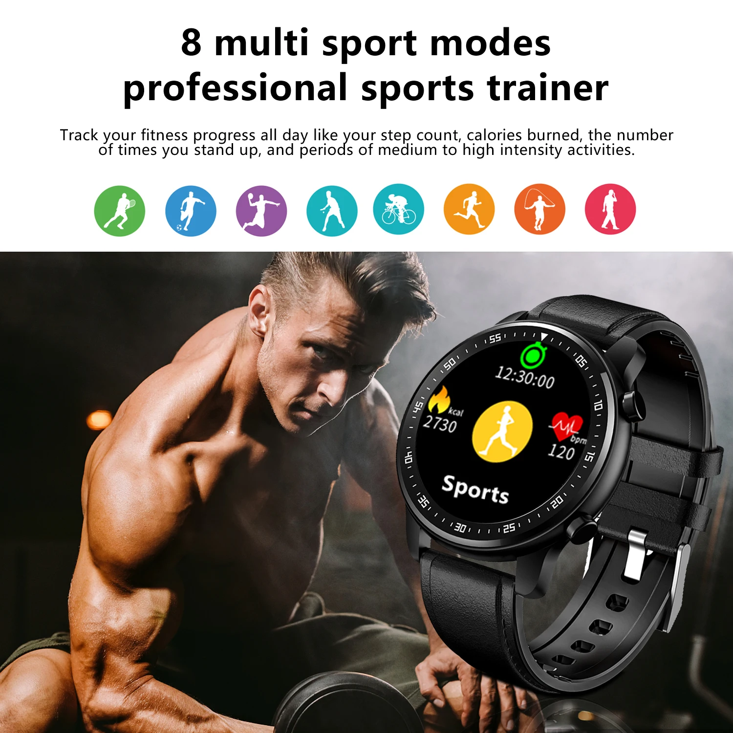 XUESEVEN MT1 Smart Watch Recorder 1GB of Local Music Storage Bluetooth Call Waterproof Men Sports Smartwatch For Android Xiaomi