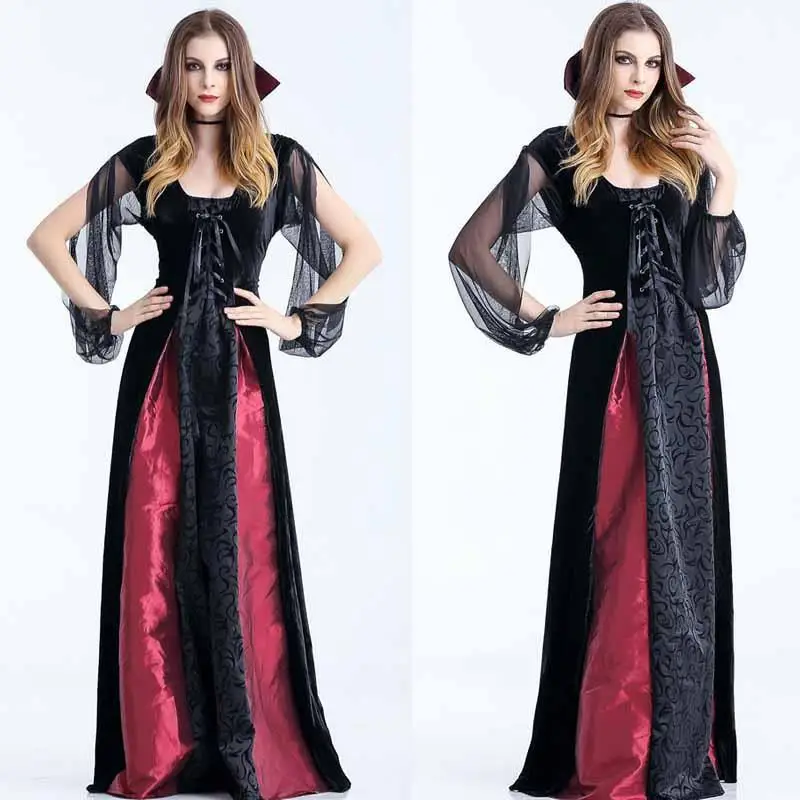 

loween Witch Queen Zombie Long Skirt Cosplay Women's Costume loween Par Attire Stage Performance Traditional ...