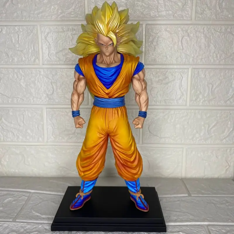 Stellar Orbit Super Saiyan 3Goku Action Figure Super Magic Gemodificeerde Dragon-Ball Handgemaakte Ornament Model Anime Speelgoed Jongen Gift