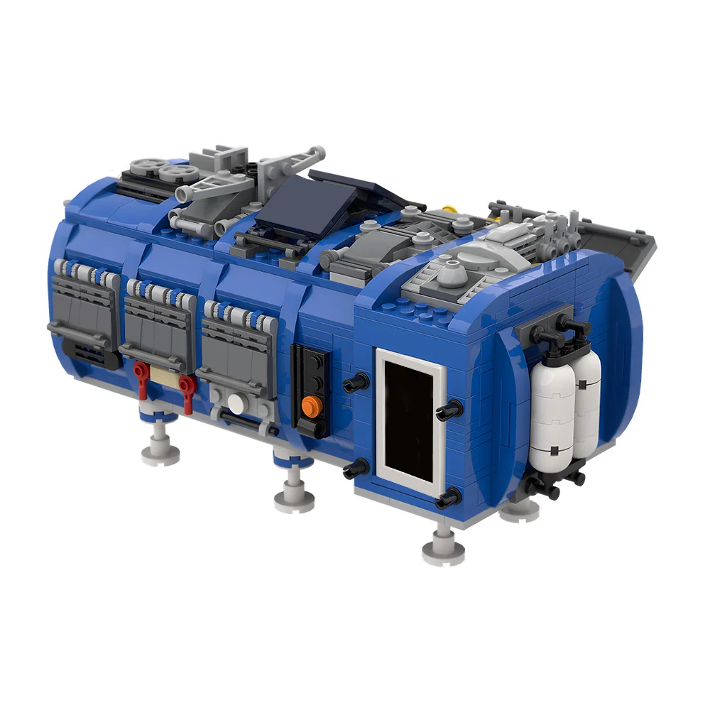 

Конструктор MOC «Космический модуль»: высокотехнологичная модель, синие кирпичики, развивающая игрушка, подарок на день рождения для детей