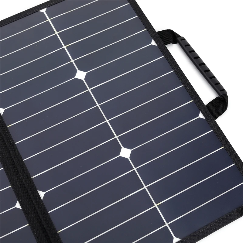 Imagem -05 - Panel Solar Portátil de 18v y 60w Impermeable Usb para Exteriores Mais tipo c Mais Carga de Salida cc para Teléfono Camping al Aire Libre Viajes Emergencia