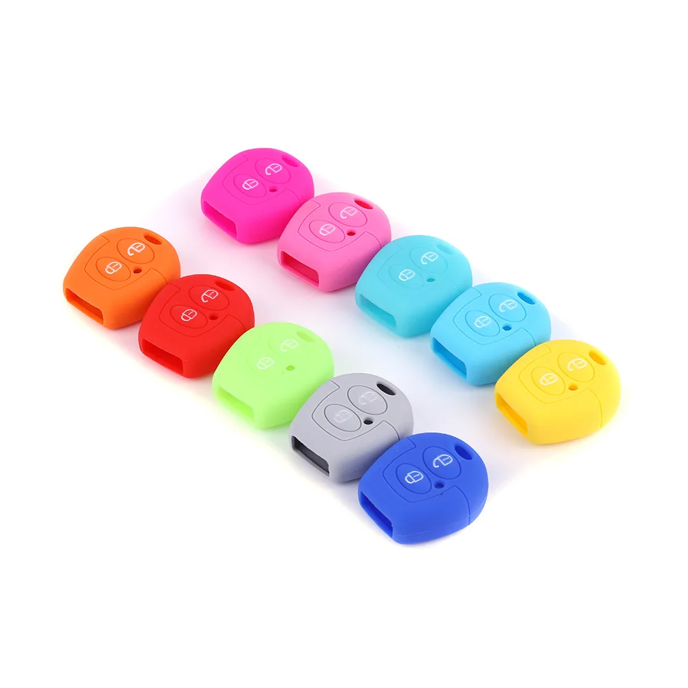 Silicone Key Car Case Protector Remote Key Cover for Volkswagen Chery 2 Button Key Bag Shell Anti-theft