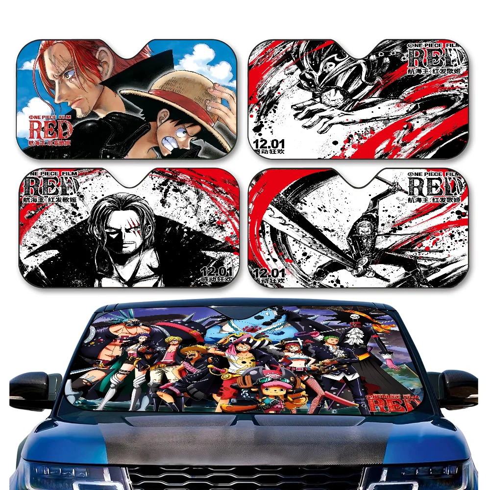 

Anime O-one P-Piece Car Window Sun Shade Windshield Anti-UV Protection Front Rear Windshield Block Cover Visor Accessories