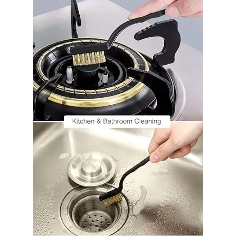 1 قطعة 17 سنتيمتر الفولاذ المقاوم للصدأ Coppe فرشاة سلك الصدأ فرك إزالة أدوات التنظيف أداة التنظيف والصيانة اليدوية #6