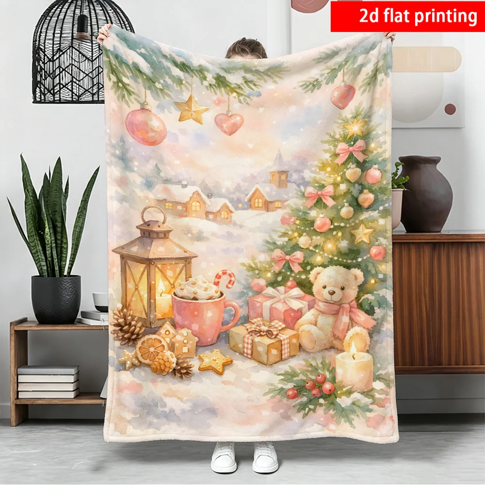 Art Highland Cow Sunflower Throw Blanket Soft Flannel Blanket For Photo Prop Background Use