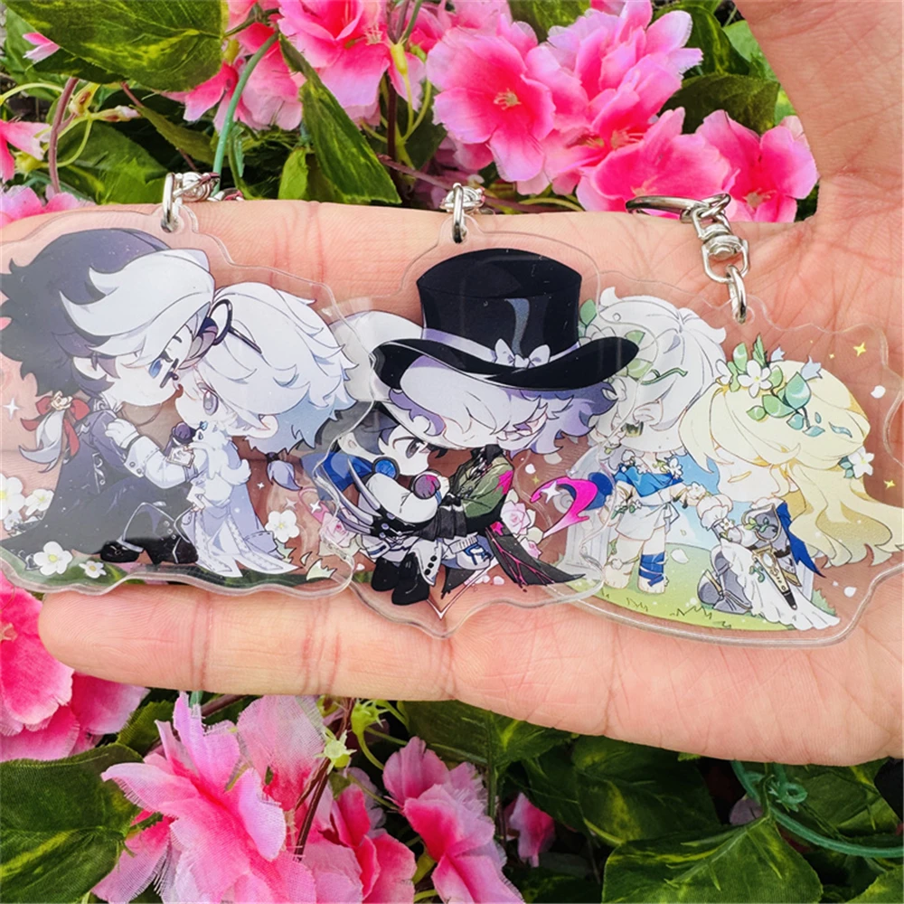 Game Identity Ⅴ PC Andrew Kreiss Cheerleader Evelyn Mora Vera Nair Cosplay COSTUME Acrylic Key Chains Keyring Prop Xmas Gift