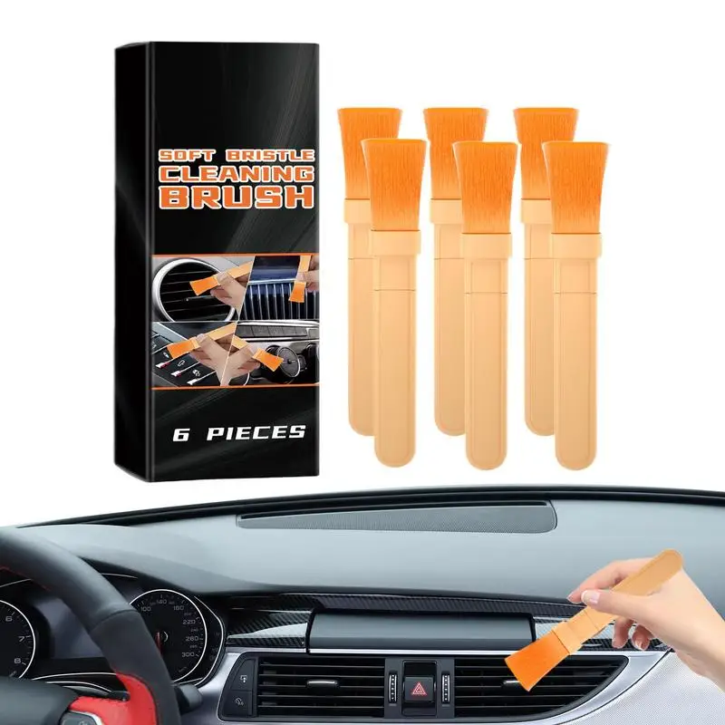 

Car Detail Brush Car Detailing Brush Cleaning Brush 6X Soft Bristles Car Detail Brushes Car Dusting Brush Car Cleaning Supplies