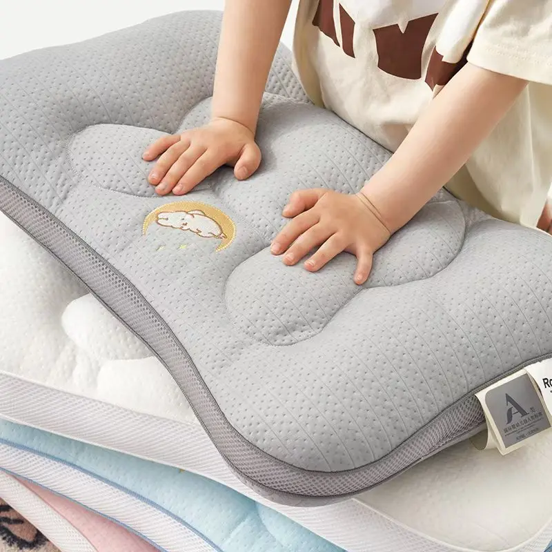 Children's Embroidered Cool Pillow Protect Cervical Spine