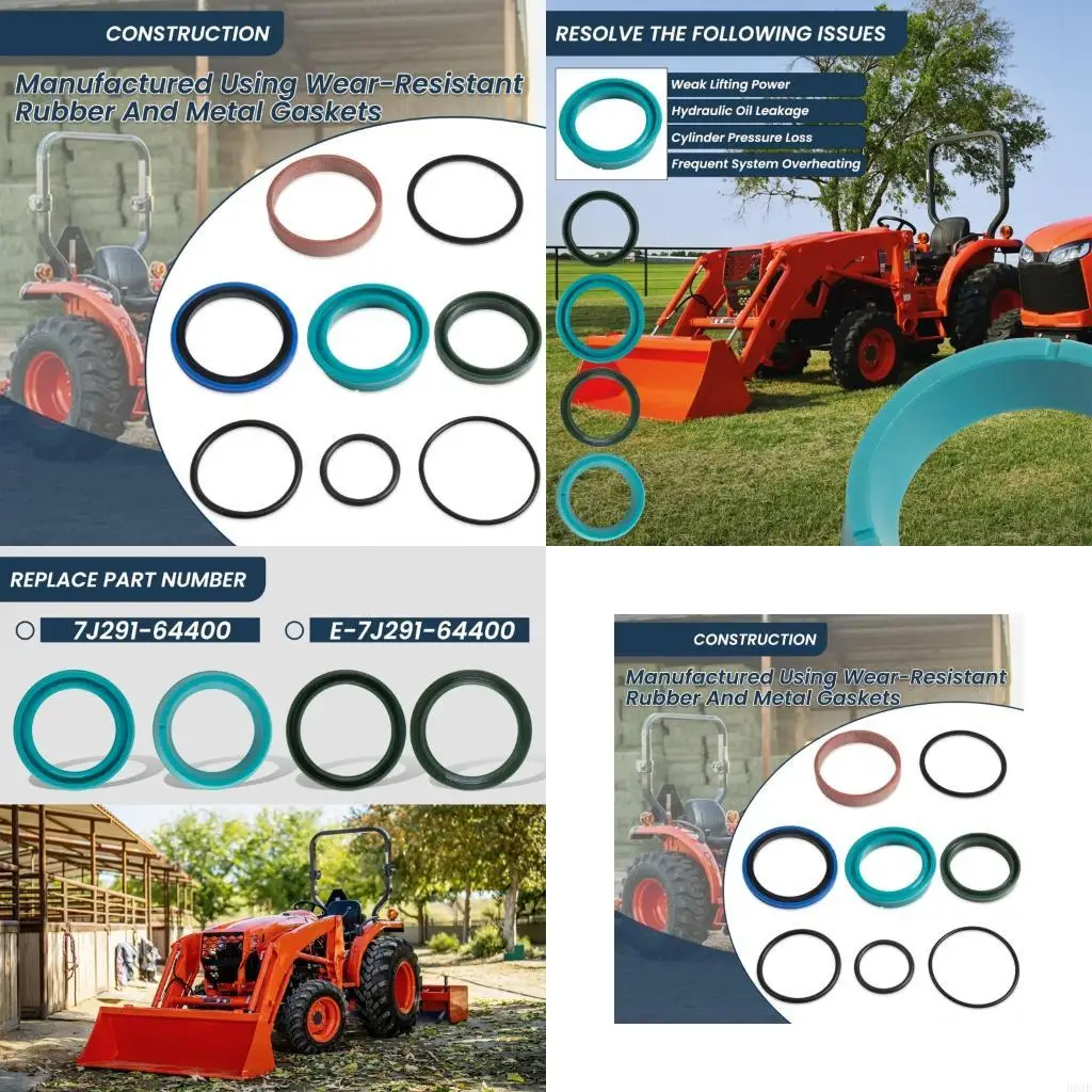 Premium Seal 7J268-64400 For Kubota Front Loader And Tractor Cylinders B03E