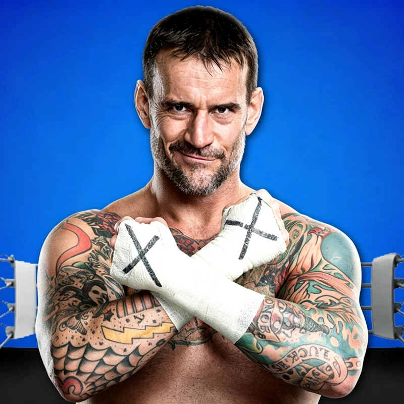 Cm punk wrestling magnetic sticker for car motorcycle refrigerator computer case decorative fan accessory