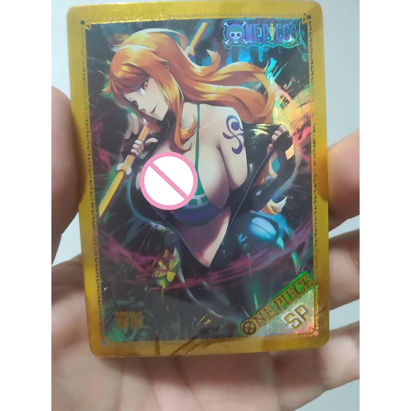 Anime One Piece SP Card Monkey D Luffy Sanji Nami Uta Boa Hancock Collectible Cards Christmas Birthday Gifts Children's Toys