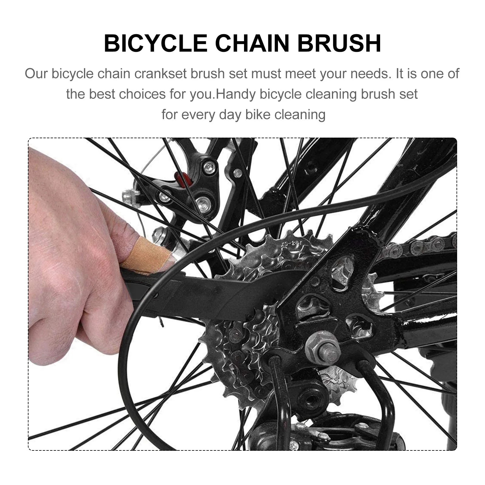 

5 set Bike Cleaning Tools Chain Tooth Plate Brush Set for Road Nylon Cleaner Crankset Gear Tool Lightweight Portable Daily