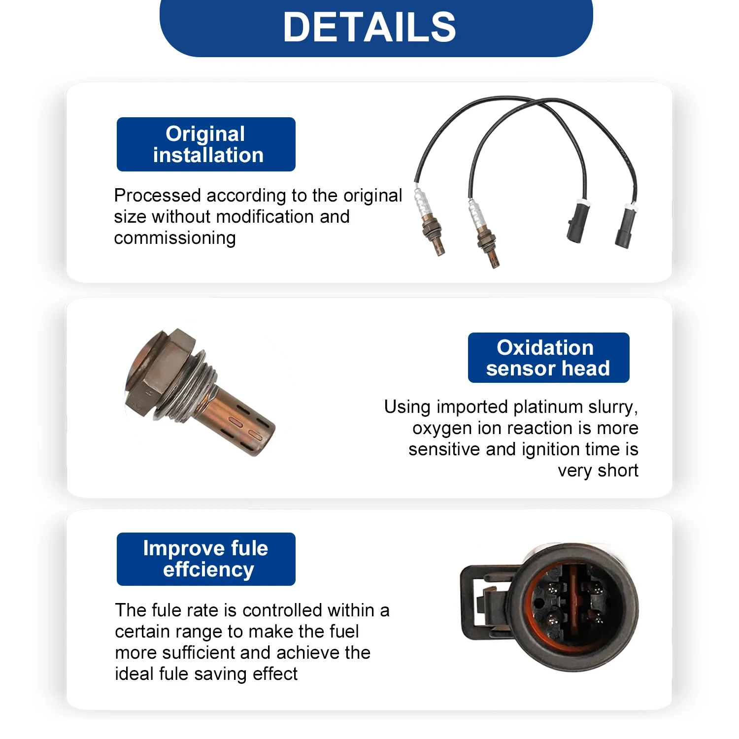 For Ford Lincoln Mercury Mazda Ranger Mustang Expedition Explorer Escape F150 Tribute 234-4609 Upstream+Downstream Oxygen Sensor