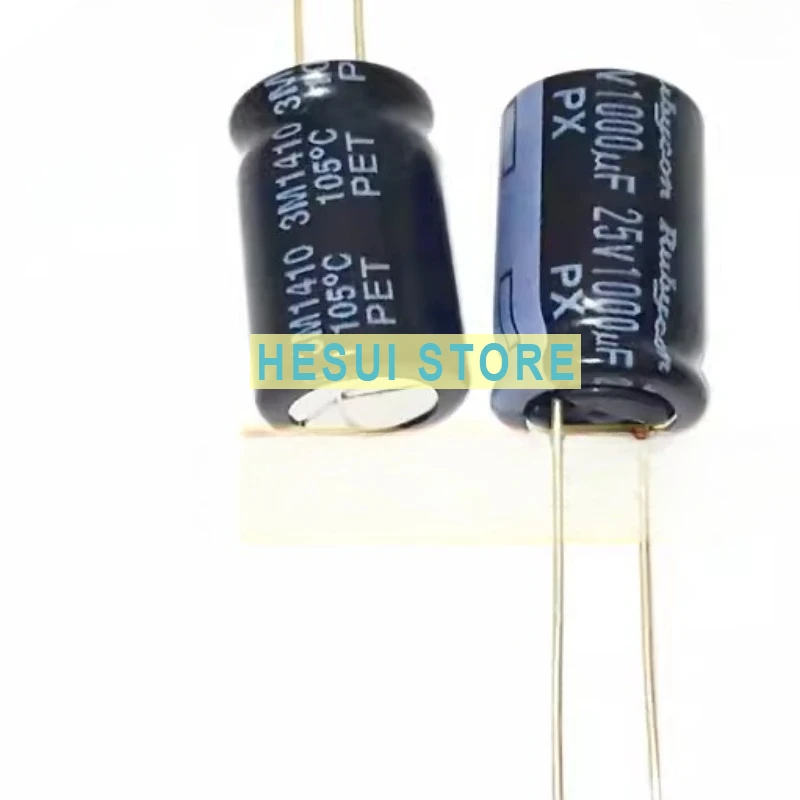 10PCS Electrolytic capacitor 25V1000UF 10X16 PX series 105 degree RUBYCON
