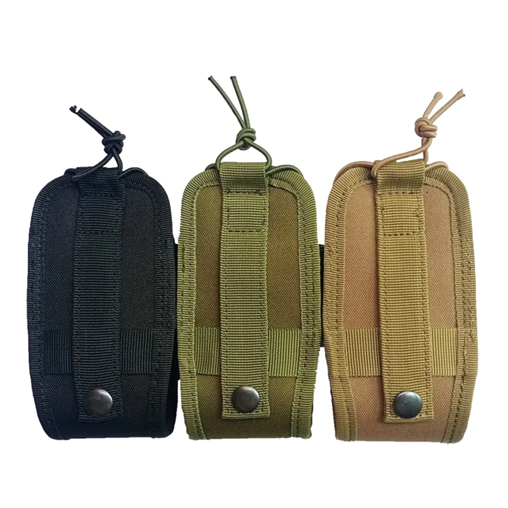 Mini supporto per radio Custodia per radio Molle Custodia per fondina per radio resistente per walkie-talkie a due vie Attrezzatura da caccia Baofeng