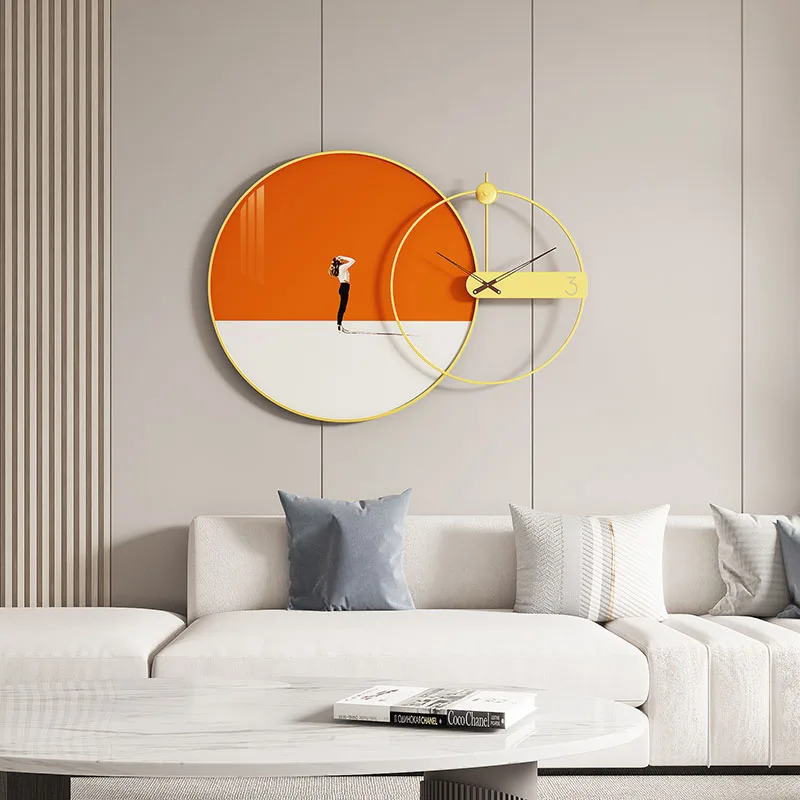 

Wall Clocks Home Decor Simple Online Celebrity Nordic Luxury Wall Watch Living Room Modern Wall Decoration Clocks Metal New 2022