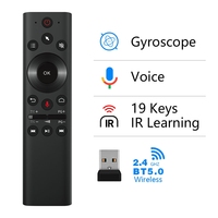 2.4G BT 5.0 Wireless Voice Remote Control Air Mouse 6 Axis Gyroscope Controller With USB Receiver For Computer TV Android Box