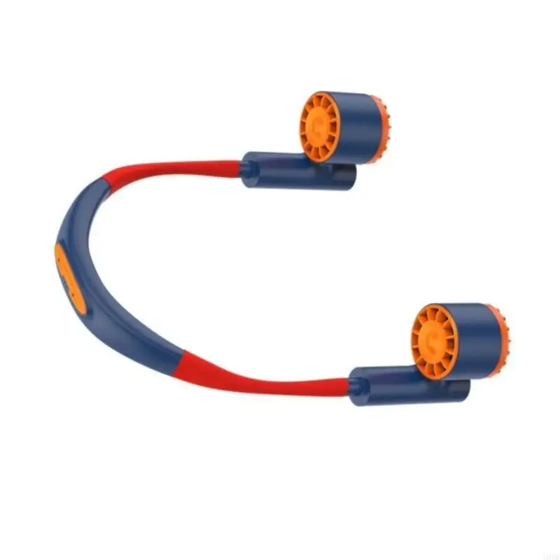 مروحة قابلة للارتداء مع 3 سرعات قابلة للتعديل مثالية لتدفق الهواء المريح #4