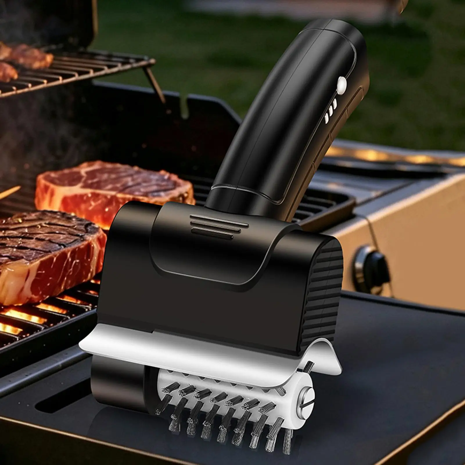 

Electric BBQ Grill Brush Rechargeable Cordless Automatic Grill Brush for Adults Kitchen Camping Picnic Outdoor Party Gathering