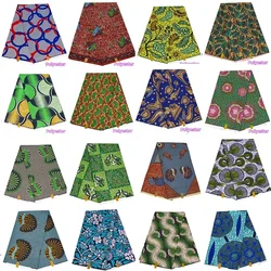 6 Yards/lot African Fabric for Women Polyester Print Fabrics DIY Sewing Cloth FP6517