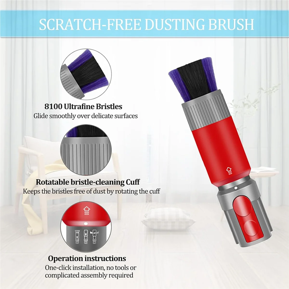 Новый гибкий щелевой инструмент для Dyson V7 V8 V10 V11 V15 и бесследная насадка для щетки для пыли для детализации автомобиля и чистки кукурузов