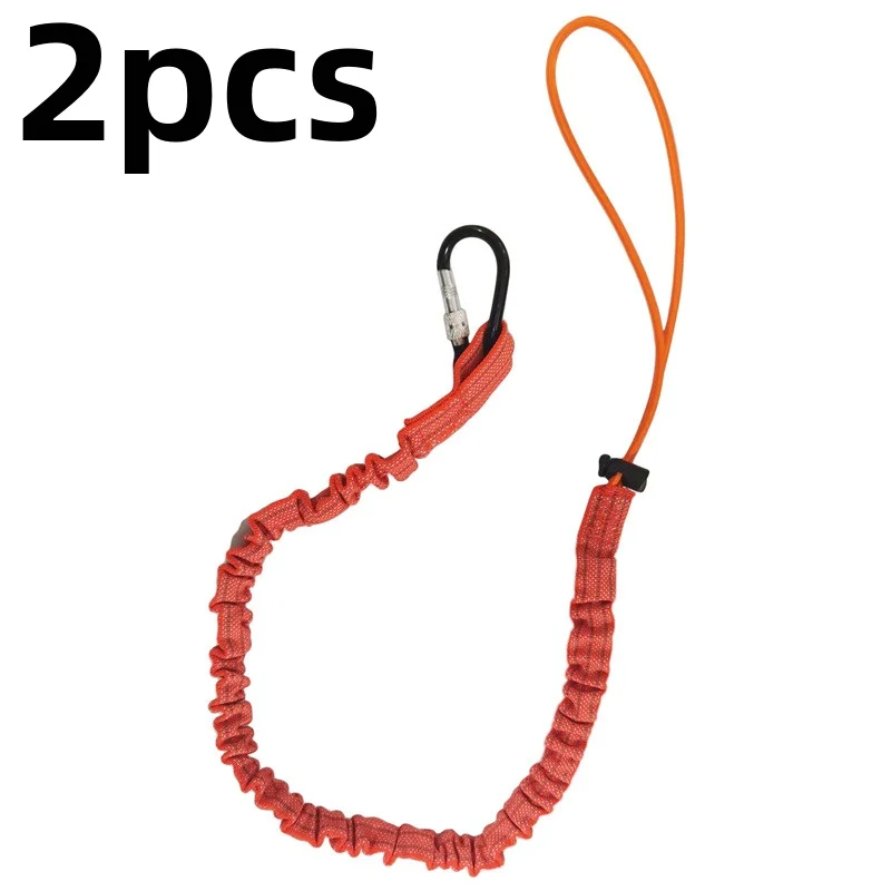 Professionelle Hohe Höhe Schutz Sicherheit Elastische Puffer Sling Gürtel Karabiner Haken Luft Arbeit Anti Fall Off Seil Schutz