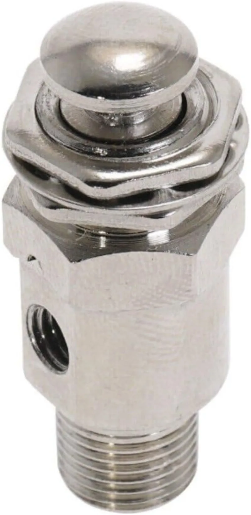 1PC Air Pneumatic TAC-3P 2 Port 3 Position Push Button Switch Valve 1/8''