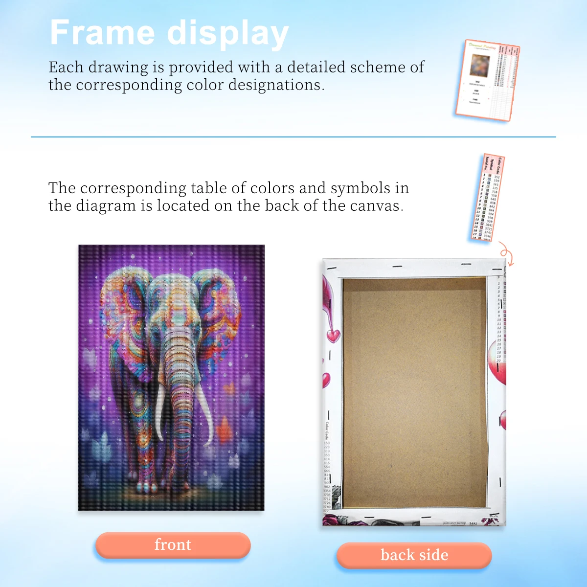 RUOPOTY Elephant Diamond Painting Kits Diy Gift Diy Idea Animal Full Round Diamond Art For Beginners Create Wall Art