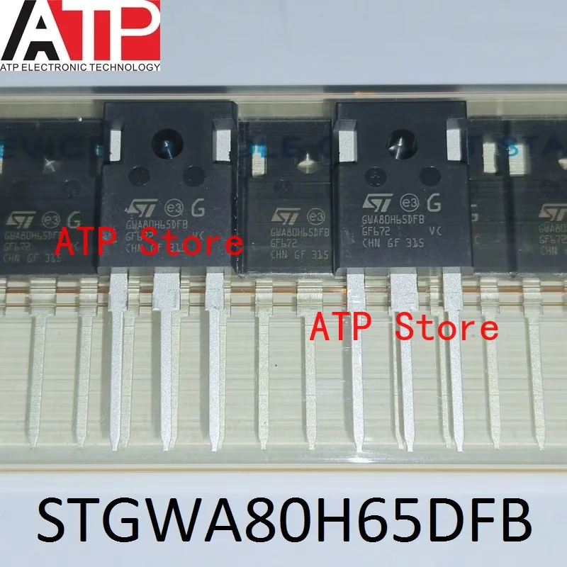 

10PCS/LOT 100% New Imported Original STGWA80H65DFB GWA80H65DFB G80H65DFB TO-247 IGBT Transistor 650V 80A 470W